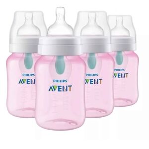 15 Philips Avent Advance Anti Colic Pink Baby Bottles